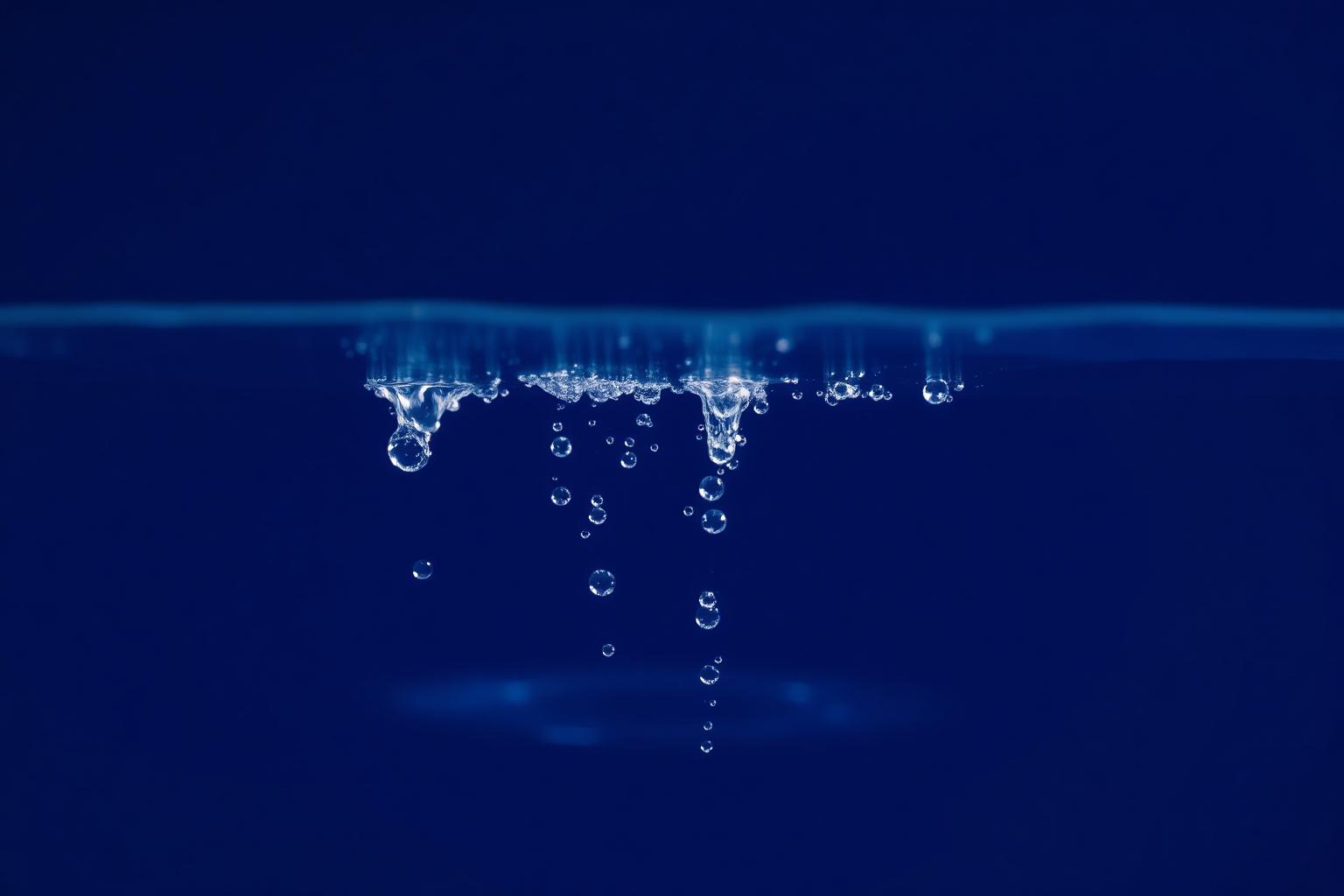 Pure water droplets